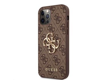 Zadní kryt pro GUESS iPhone 12/12 Pro Brown