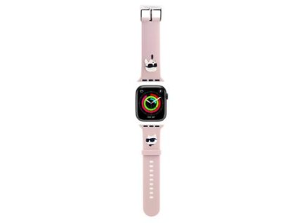 Náhradní díl pro Karl Lagerfeld Apple Watch 42/44/45/46/49 Pink