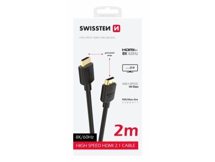 Kabel pro Swissten 8K HDMI 60Hz