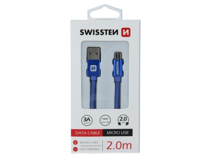 Kabel pro Swissten Textilní micro USB