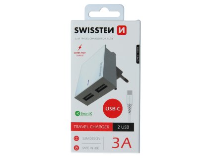 Kabel pro Swissten 3A s dvojitým konektorem