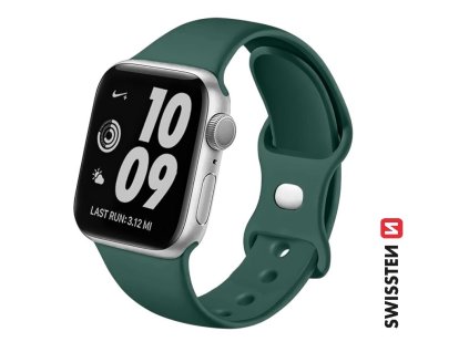 Náhradní díl pro Swissten Apple Watch 38-41 mm - 46000106 - zelený