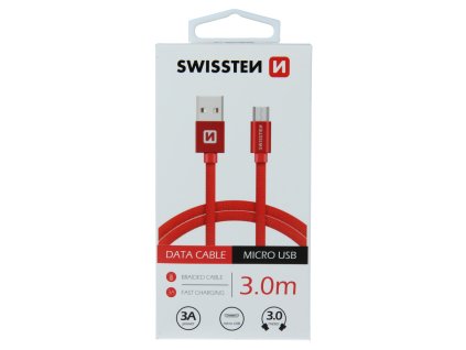 Kabel pro Swissten Textilní micro USB