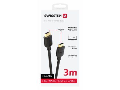 Kabel pro Swissten 4K HDMI 60Hz