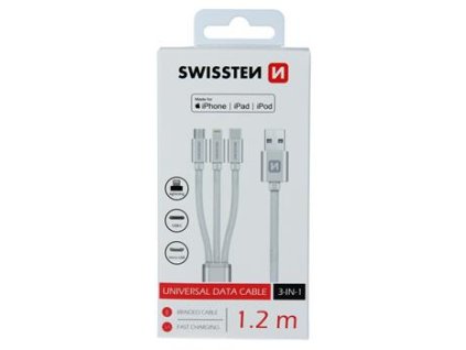 Kabel pro Swissten Textile 3 v 1 MFI