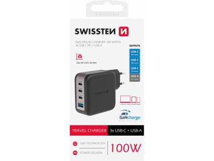 Náhradní díl pro Swissten 100W GaN 3x USB