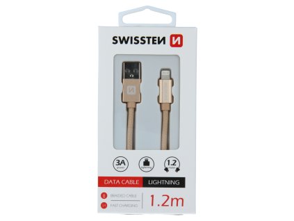 Kabel pro Swissten Textilní Lightning