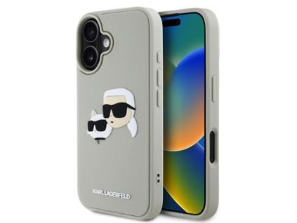 Zadní kryt pro Karl Lagerfeld iPhone 16 Beige