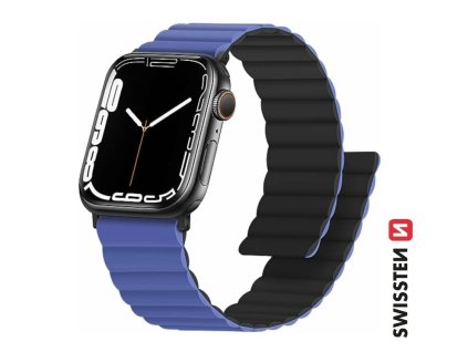 Náhradní díl pro Swissten Apple Watch 42-49 mm - 46000514 - modrý