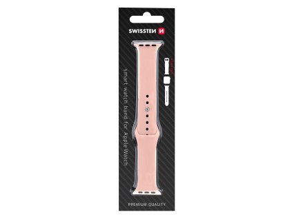 Náhradní díl pro Swissten Apple Watch 42-44mm - 46000115 - růžový