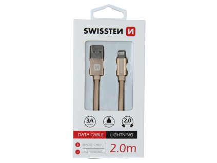 Kabel pro Swissten Textilní Lightning