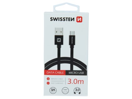 Kabel pro Swissten Textilní micro USB