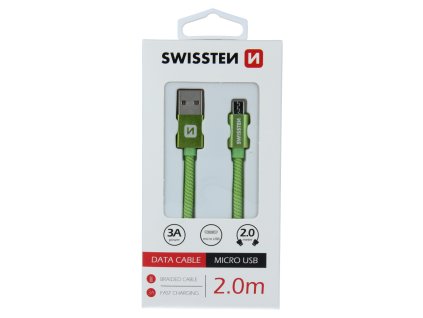 Kabel pro Swissten Textilní micro USB