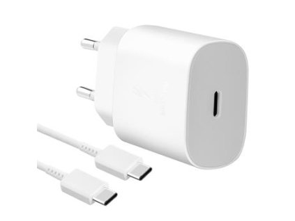 EP-TA800EWE + EP-DA905BWE Samsung 25W Cestovní nabíječka + USB-C/USB-C Datový…