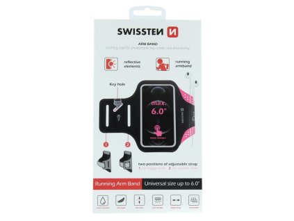 Kryt pro Swissten telefony do 6,0" - Růžové