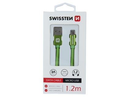 Kabel pro Swissten Textilní micro USB