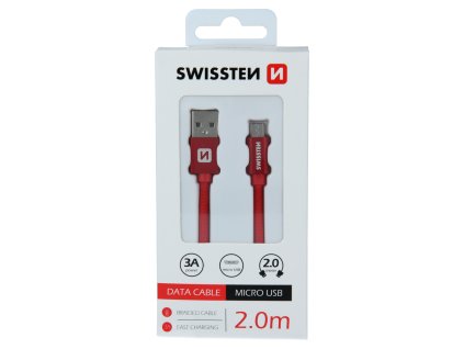 Kabel pro Swissten Textilní micro USB