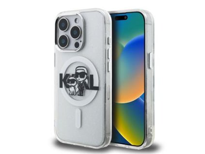 Zadní kryt pro Karl Lagerfeld iPhone 15 Pro Transparent