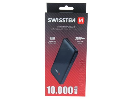 Náhradní díl pro Swissten - 22013949 - 10 000 mAh - Černá