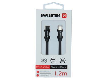 Kabel pro Swissten Textile USB typu C