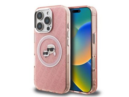 Zadní kryt pro Karl Lagerfeld iPhone 16 Pro Pink