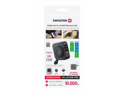 Náhradní díl pro Swissten Powerbanka - 22013978 - 10 000 mAh - Černá
