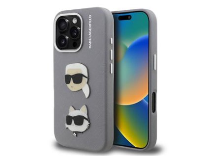 Zadní kryt pro Karl Lagerfeld iPhone 16 Pro Grey