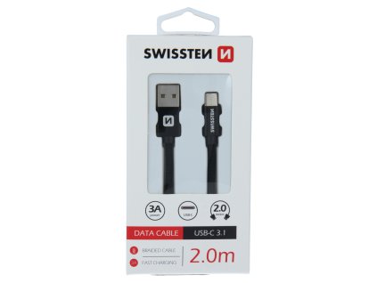 Kabel pro Swissten Textile USB typu C