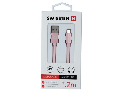 Kabel pro Swissten Textilní micro USB