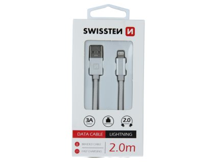 Kabel pro Swissten Textilní Lightning