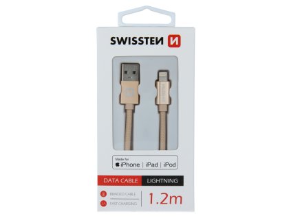 Kabel pro Swissten Textile MFI Lightning