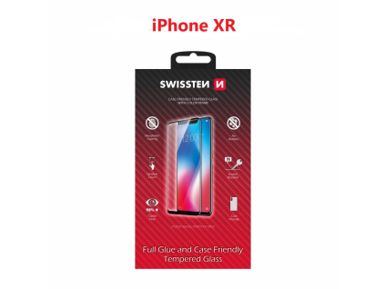 Náhradní díl pro Swissten iPhone XR - 54501707 - Celé lepidlo - Černé