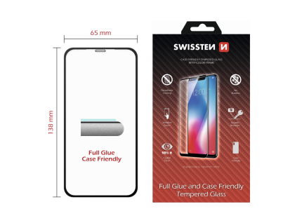 Náhradní díl pro Swissten iPhone 11 Pro - 54501704 - Celé lepidlo - Černé
