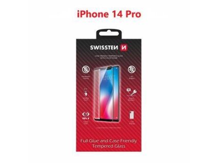 Náhradní díl pro Swissten iPhone 14 Pro - 54501825 - Celé lepidlo - Černé