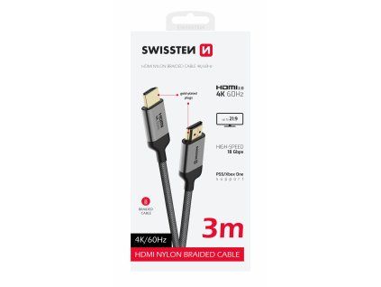 Kabel pro Swissten 4K 60Hz HDMI