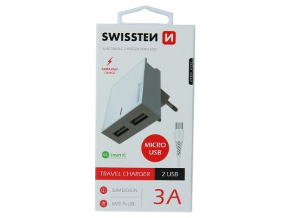 Kabel pro Swissten 3A s duálním konektorem