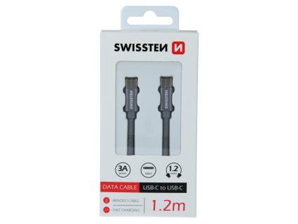 Kabel pro Swissten Textile USB typu C