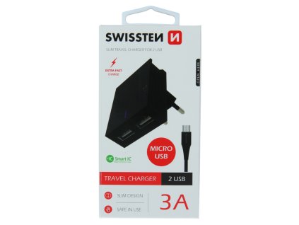 Kabel pro Swissten 3A s duálním konektorem