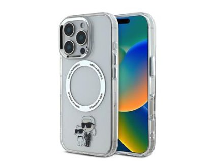 Zadní kryt pro Karl Lagerfeld iPhone 16 Pro Transparent