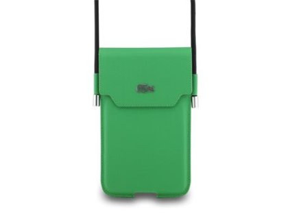 Náhradní díl pro Lacoste PVC Iconic Petit Pique Metal Logo Kapsa na Telefon XL…