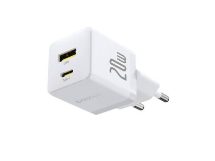Baseus Palm Fast Nabíječka USB-A + USB-C 20W White