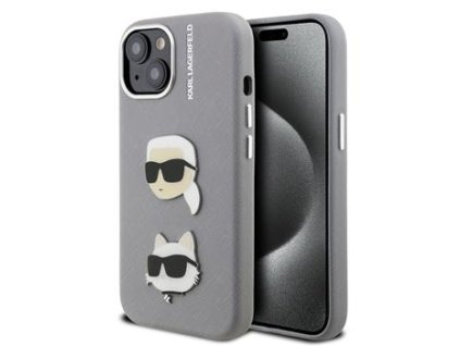 Zadní kryt pro Karl Lagerfeld iPhone 15 Grey