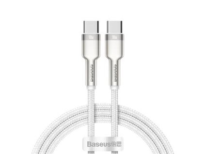 Baseus Cafule Metal Series Datový Kabel USB-C - USB-C 100W 1m White