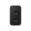 EP-T5020XBE Samsung Dual USB-C 50W Cestovní nabíječka + USB-C Datový Kabel Black