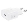 EP-T2510XWE Samsung USB-C 25W Cestovní nabíječka + USB-C Datový Kabel White